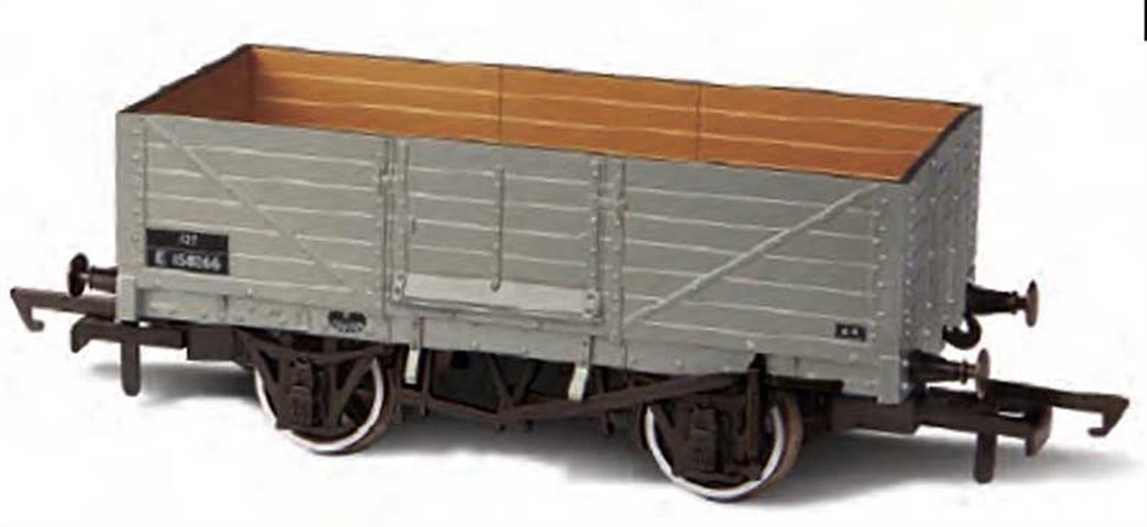 Oxford Rail OO OR76MW6002 BR ex-LNER 6 Plank Open Merchandise Wagon BR Grey