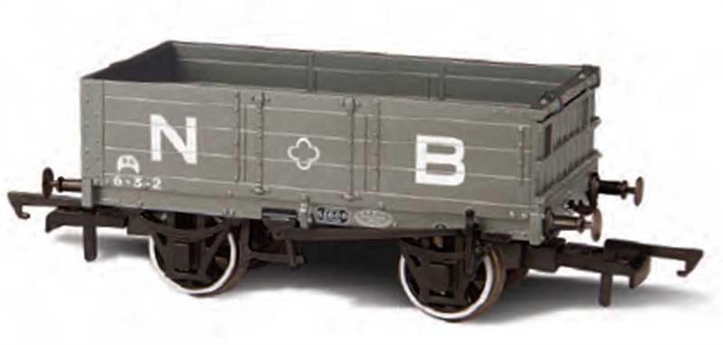 Oxford Rail OO OR76MW4001 North British Railway 4 Plank Open Coal Wagon NBR Grey