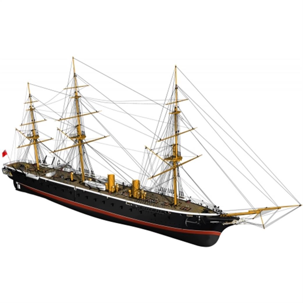 Billings B512 HMS Warrior with Fittings Wooden Ship Kit 1/100