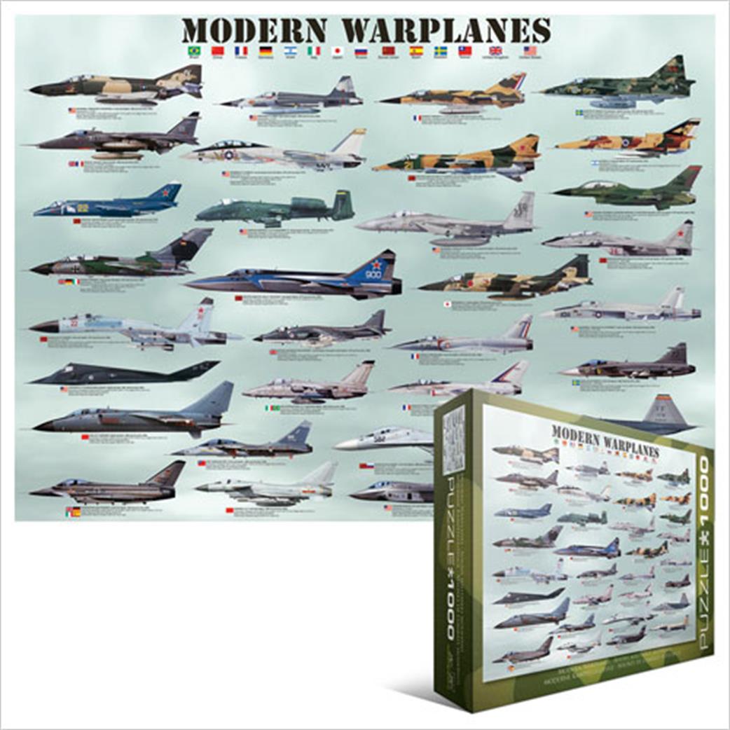 Eurographics  6000-0076 Modern Warplanes 1000 Piece Jigsaw