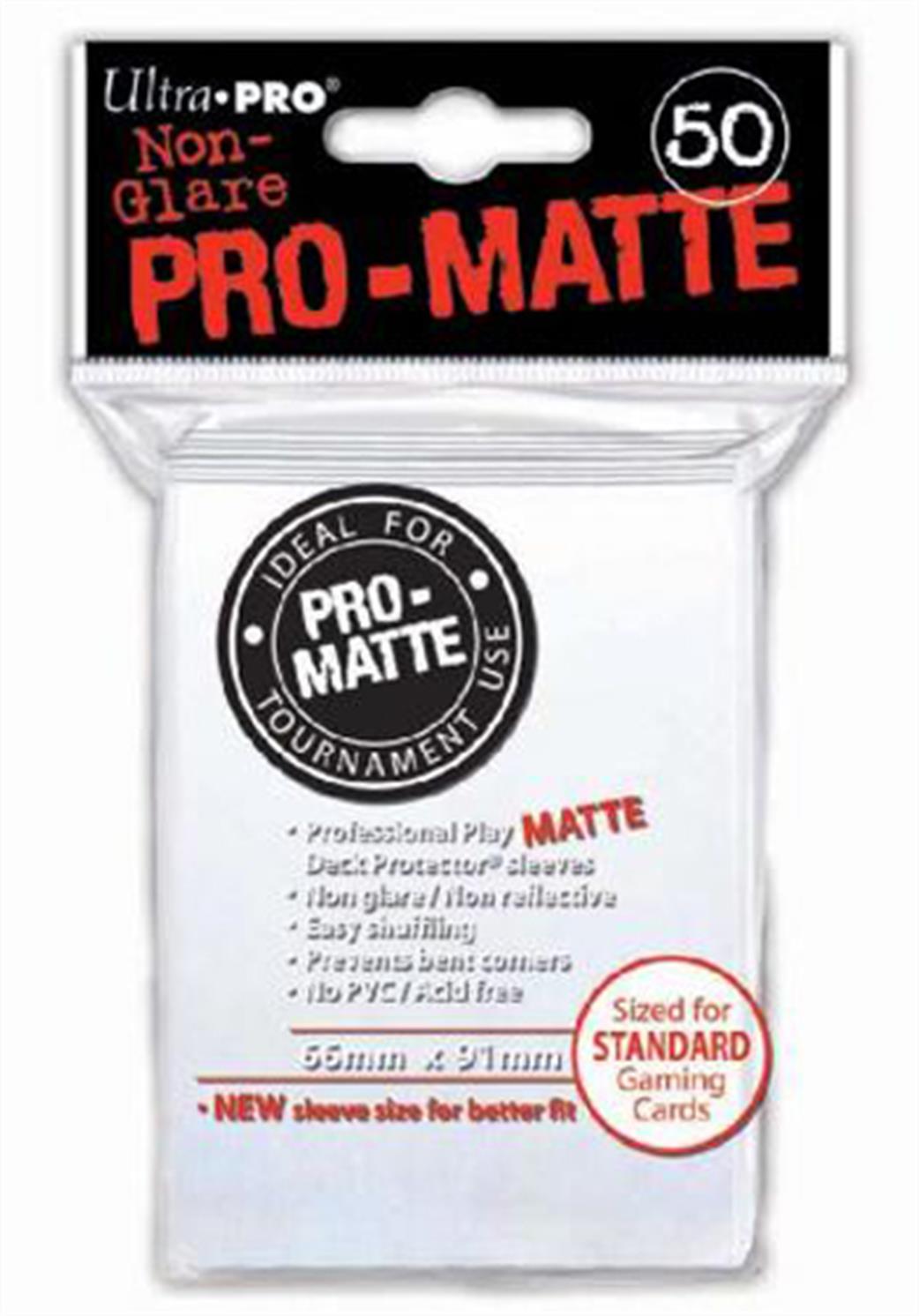 Ultra Pro  82651 50 Pro-Matte White Deck Protectors