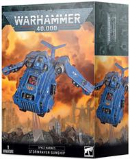 This multi-part plastic kit contains 116 components including every option available for the Stormraven from heavy bolters, assault cannons and plasma cannons through to Bloodstrike missiles and a modified magna-grapple