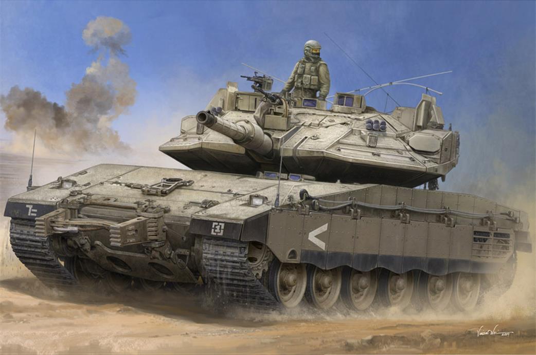 Hobbyboss 1/35 84523 Israeli Merkava Mk1V With Trophy Armour MBT Plastic Kit