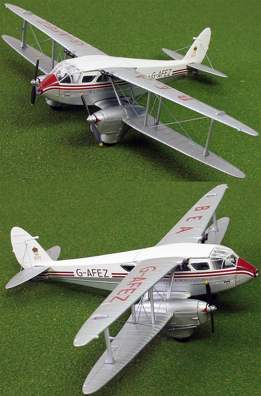 Oxford Diecast 1/72 72DR001 De Havilland DH Dragon Rapide BEA Diecast Model