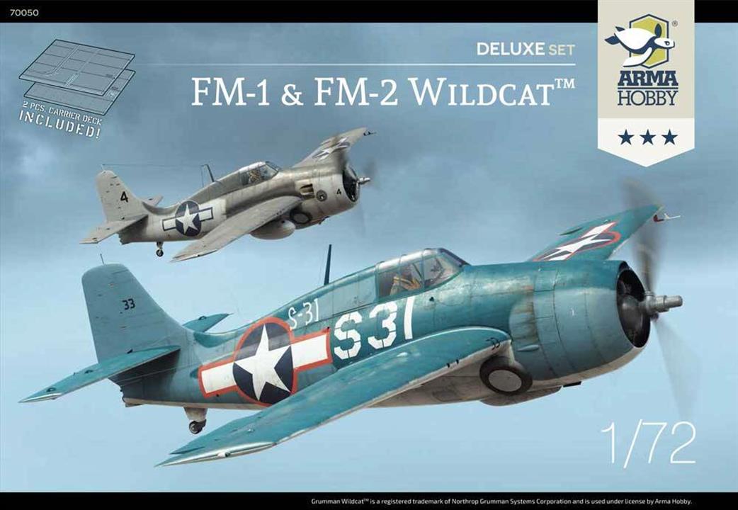 Arma Hobby 1/72 70050 FM-1 And FM-2 Wildcat Twin Pack Plastic Kit DeluxeExpert Set