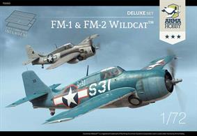 Double set of Wildcat kit with photoetched parts, masks and two escort carrier decks