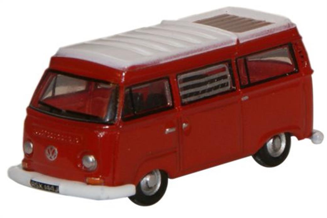 Oxford Diecast 1/148 NVW004 VW Camper Senegal Red & White