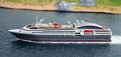 A 1/1250 scale model of the adventure cruise ship Le Boreal by Albatros SM AL280.