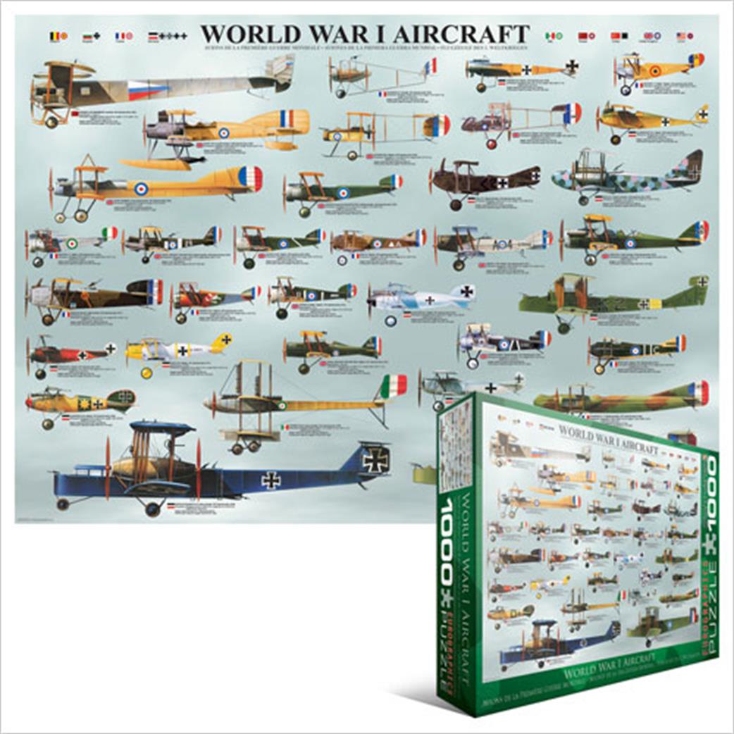 Eurographics  6000-0087 World War 1 Aircraft 1000 Piece Jigsaw Puzzle