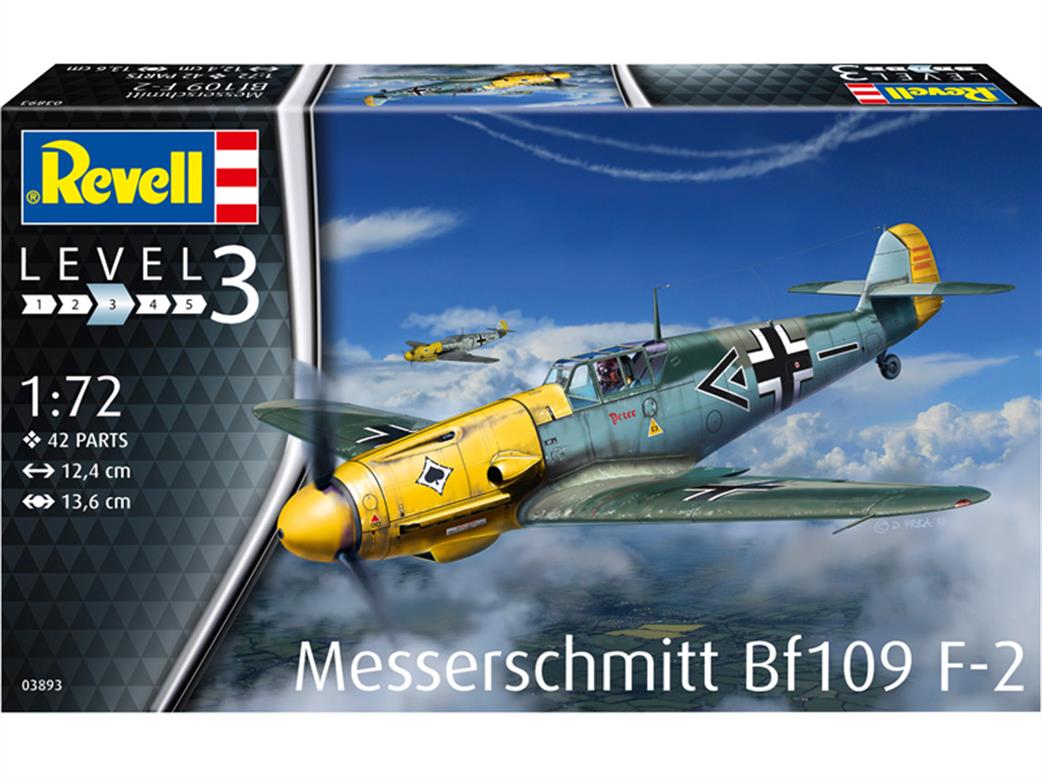 Revell 1/72 03893 Messerschmitt BF109 F-2 WW2 Fighter Kit
