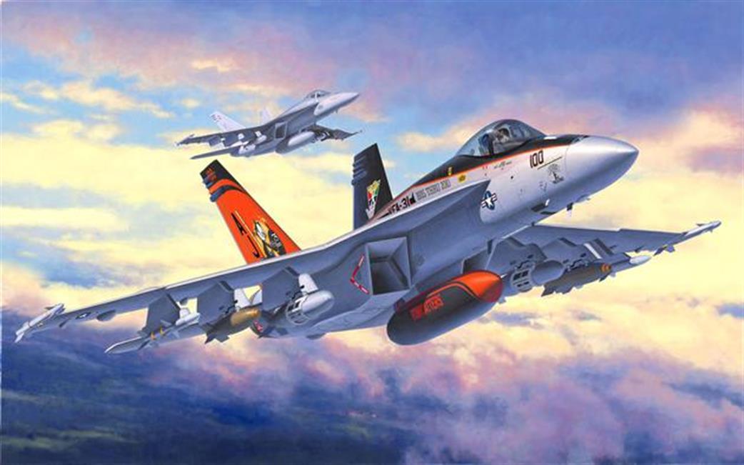 Revell 03997 F/A18E Super Hornet  Navy Fighter Kit 1/144