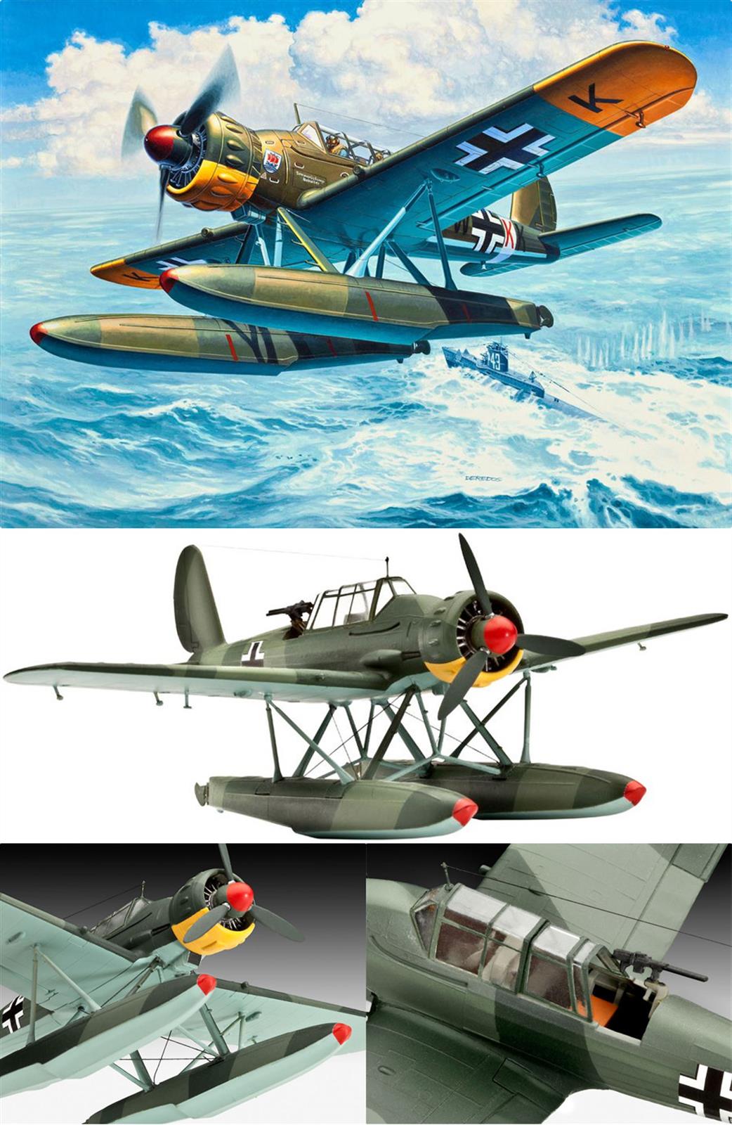 Revell 1/72 03994 Arado 196 A-3 Seaplane Kit