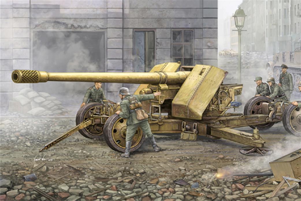 Trumpeter 02317 12.8cm German WW2 Anti Tank Gun 43 bzw Krupp Version 1/35