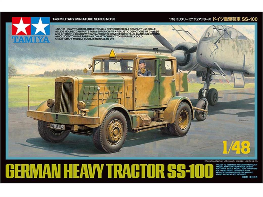 Tamiya 1/48 32593 German Heavy Tractor SS-100 Kit