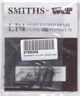 Smiths by W&amp;T LP1 00 Gauge Standard 3-Link Couplings 4 PairsFour pairs of 3-link couplings with etched brass coupling hooks and individual pre-formed links.This pack will allow four vehicles to be equipped with usable 3-link type couplings.Assembly required.