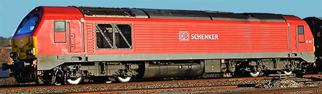 Dapol 2D-010-006D DBS 67015 Class 67 Bo-Bo Diesel Locomotive DB Schenker Red DCC Fitted N
