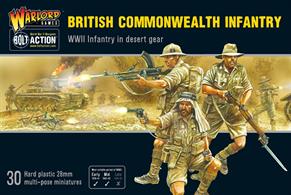 Warlord 402011017 British Commonwealth WW2 Infantry in Desert Gear