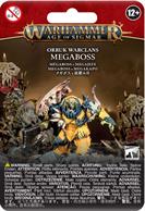 This multi-part plastic kit contains the parts necessary to assemble one orruk Megaboss, covered in nailed-on iron armour, armed with a boss choppa and rip-tooth fist. Fourteen components are included, along with a Citadel 60mm Round base.