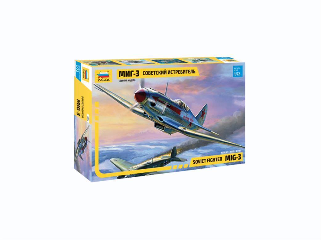 Zvezda 1/72 7204 Mig-3 Soviet WW2 Fighter Plastic Kit