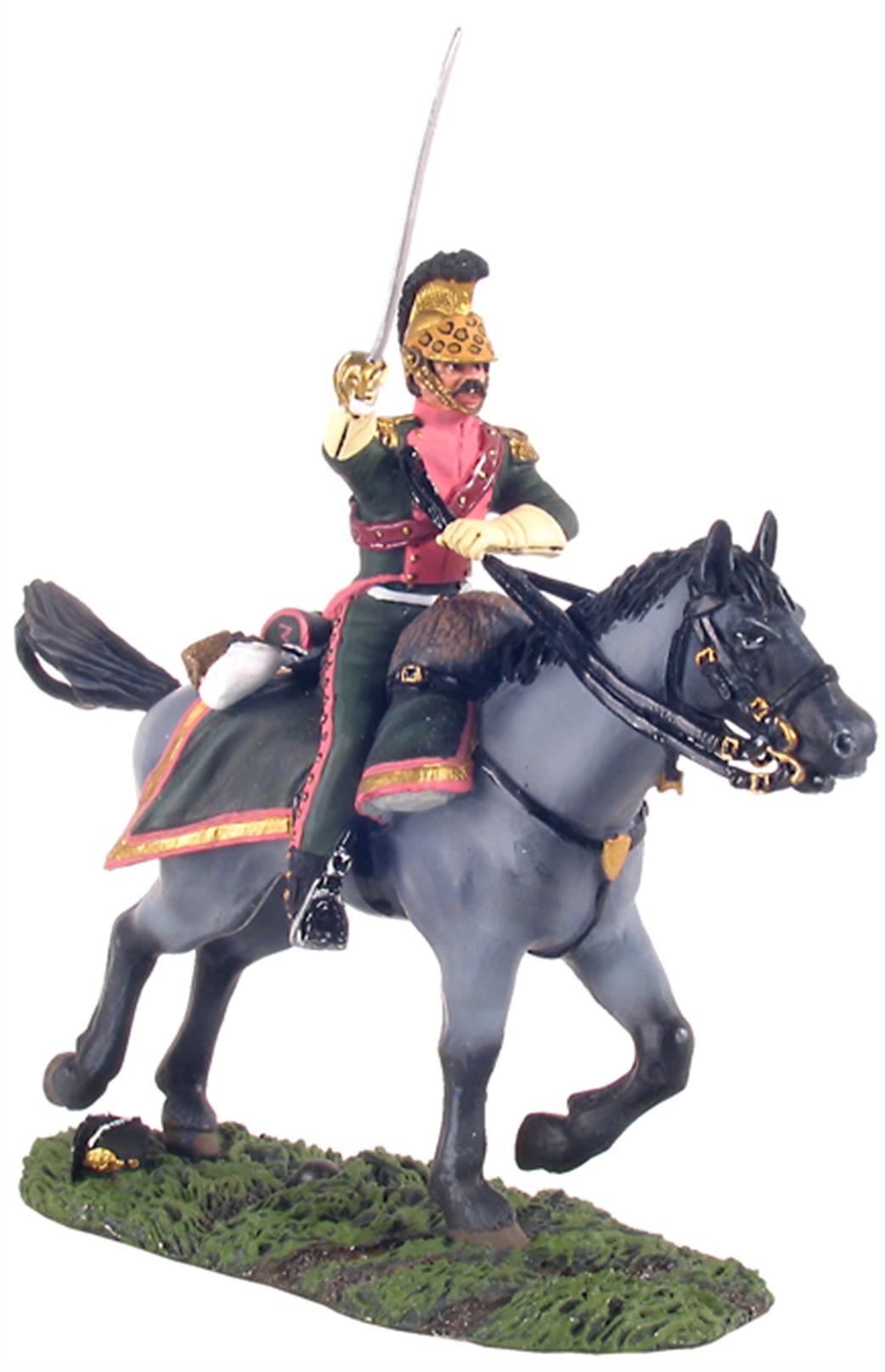 WBritain 36071 French 3rd Lancers Officer Charging No 1 Two Piece Set 1/30
