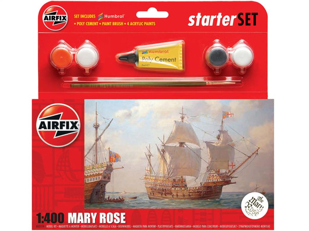 Airfix 1/400 A55114A Mary Rose Starter Set