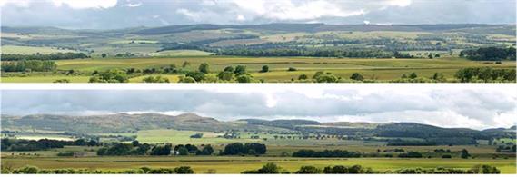 10-feet long photographic reproduction backscene showing a&nbsp;open countryside, fields and hills. The scene is supplied in two sections.This is pack&nbsp;B of four&nbsp;backscene packs which can be combined to create a continuous 40-feet length scene.