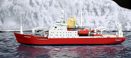 a nice model of tehe James Clark Ross a Royal Research Vessel operated by the British Antartic Survey