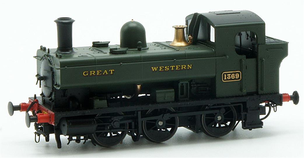 Heljan OO 1321 GWR 1369 0-6-0PT 1366 Class Pannier Tank GWR Green Lettered Great Western