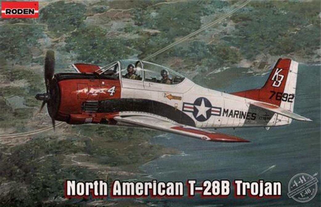 Roden 441 North American T-28B Trojan Trainer Aircraft Kit 1/48