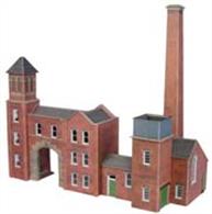 A grand entrance for your factory, designed to stand with the PO283 and PO282 kits. The boilerhouse with its large chimney will just finish the scene off nicely.