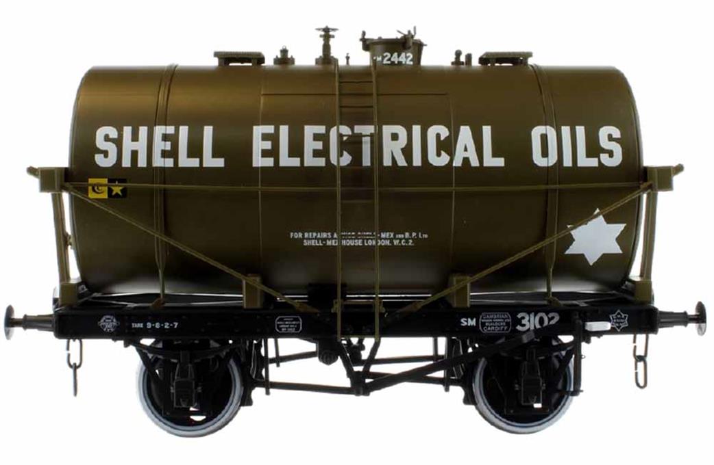 Dapol O Gauge 7F-059-006 Shell Electrical Oils 2442 14-Ton Class B Oil Tank Wagon