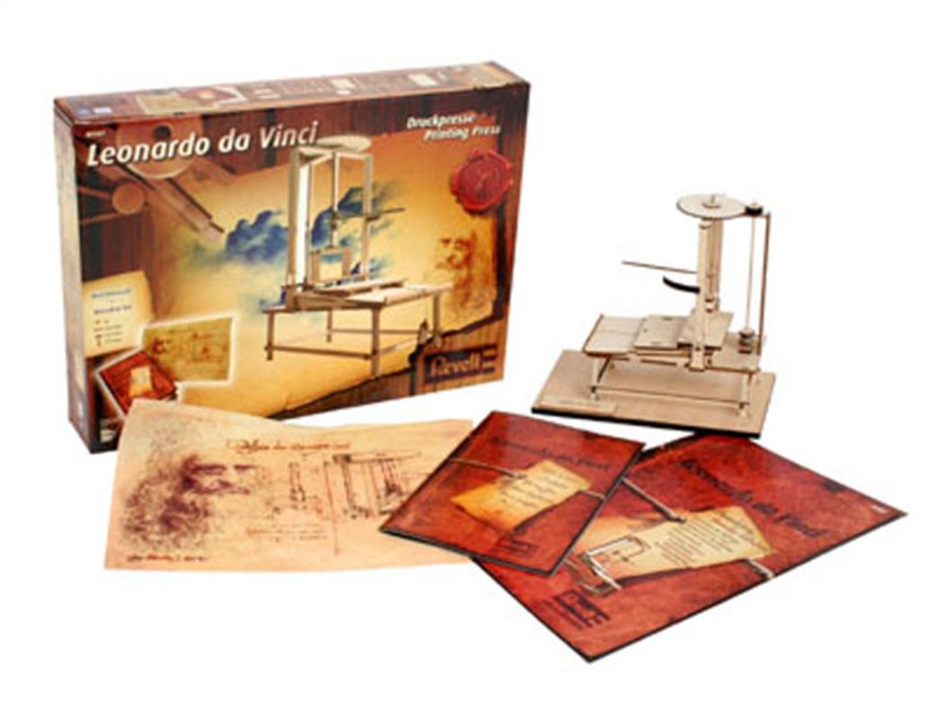 Revell 1/12 00507 Leonardo Da Vinci Wooden Printing Press Kit