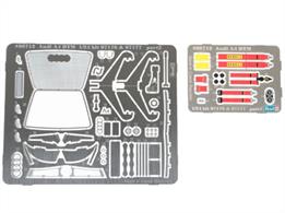 Photoetched accessories for REVELL plastic model kit.A REVELL plastic model kit is visually enhanced by photoetched parts.