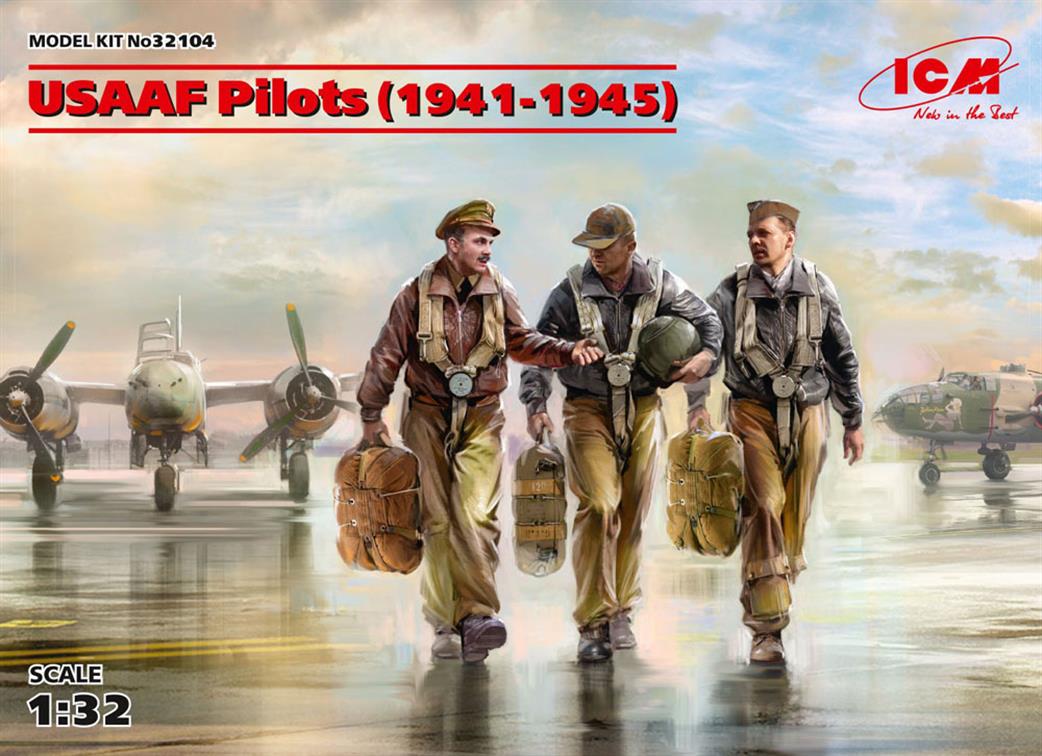 ICM 1/32 32104 USAAF Pilots 1941-1945 Figure Set