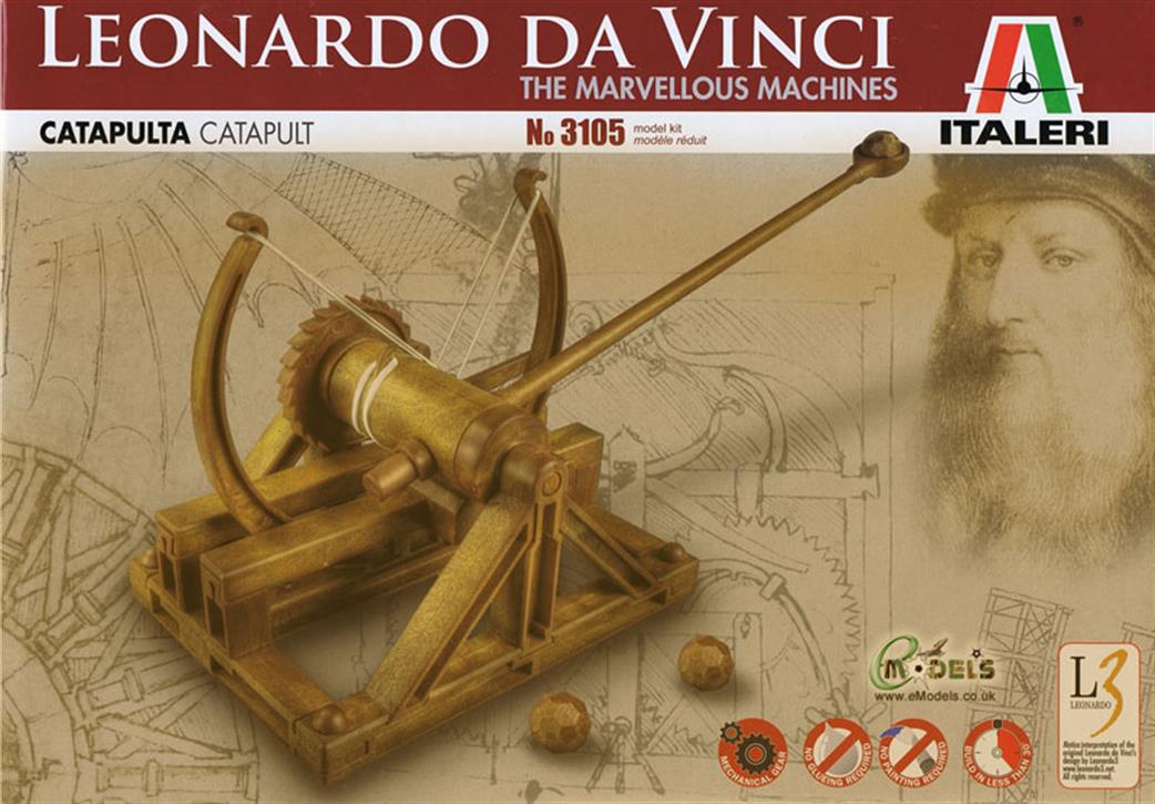 Italeri  3105 Leonardo Da Vinci Catapult Kit The Marvellous Machines
