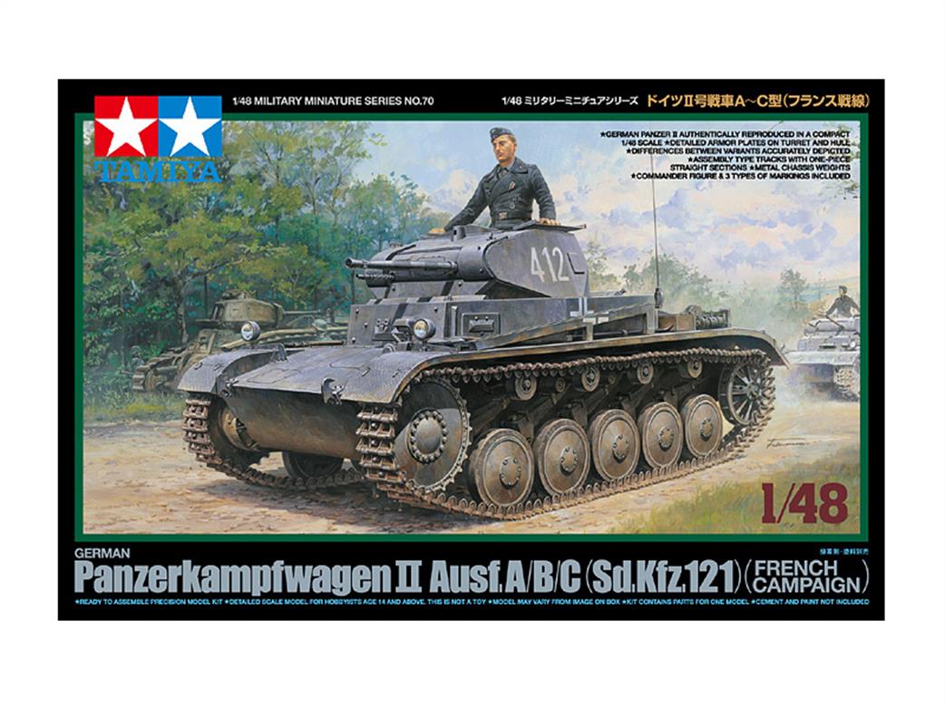 Tamiya 1/48 32570 Panzer 11 Ausf A/B/C French Campaign German WW2 Tank Plastic Kit