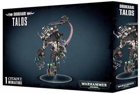 This multi-part plastic kit contains 89 components with which to make one Drukhari Talos Pain Engine or one Cronos Parasite Engine.