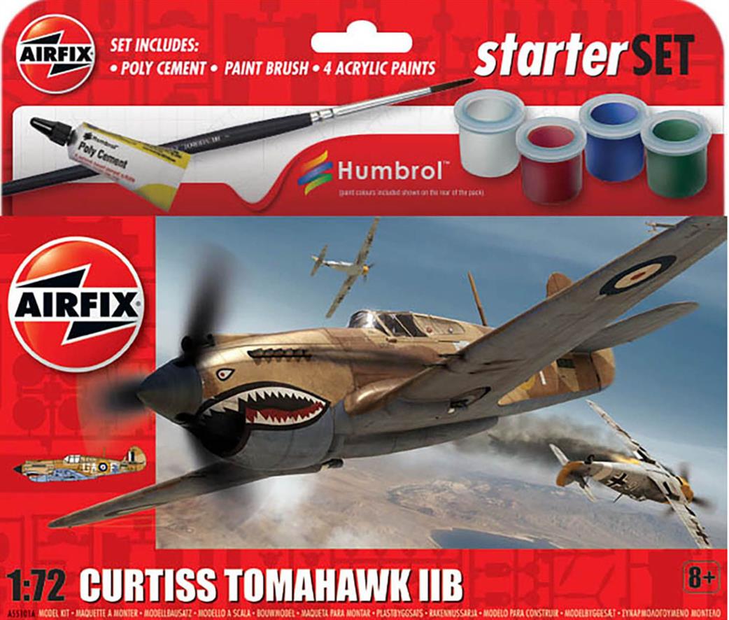 Airfix 1/72 A55101 Curtis Tomahawk Gift Set
