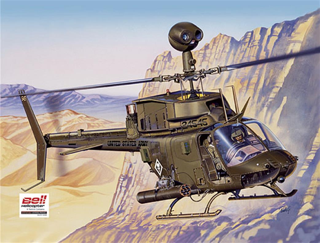 Italeri 1/48 2704 US OH-58D Kiowa Helicopter kit