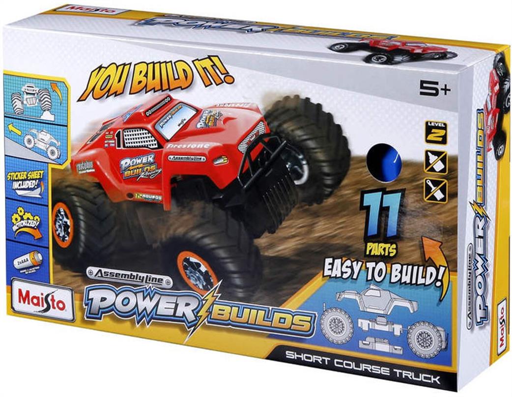 Maisto 82036 Power Build Snap Together Short Course Truck 1/18
