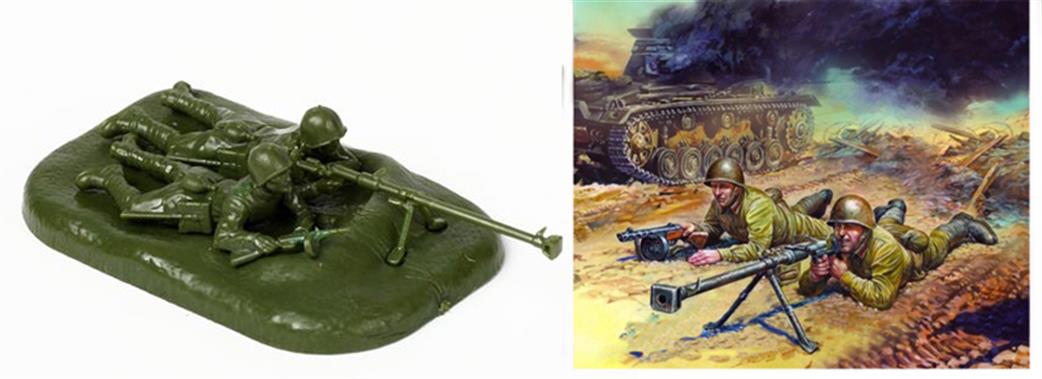 Zvezda 1/72 6135 Soviet Anti Tank Team Figure Set