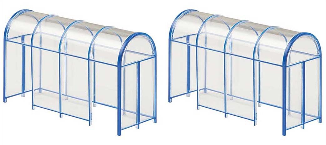 Bachmann 44-510 Scenecraft Modern Glass Station or Bus Shelter OO