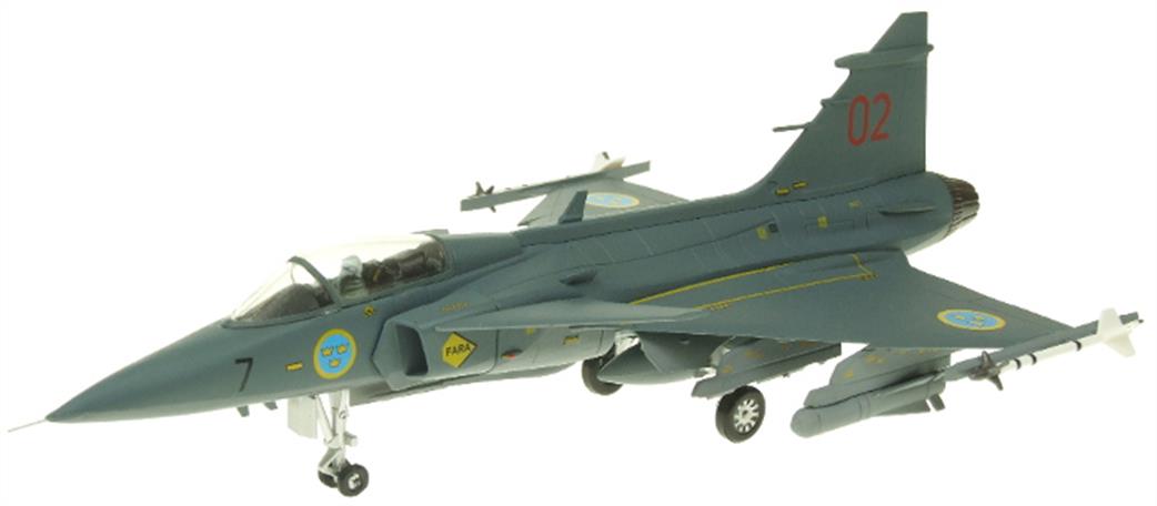 Aviation 1/72 AV7243001 72 SAAB Gripen Swedish AF 7/02 Jet Fighter Model