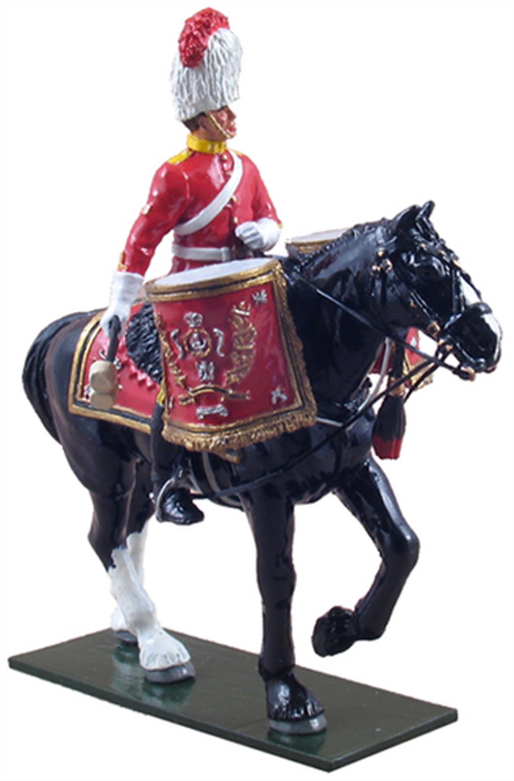 WBritain 1/32 48012 Royal Scots Dragoon Guards Mounted Kettle Drummer Two Piece Limited Edition Set
