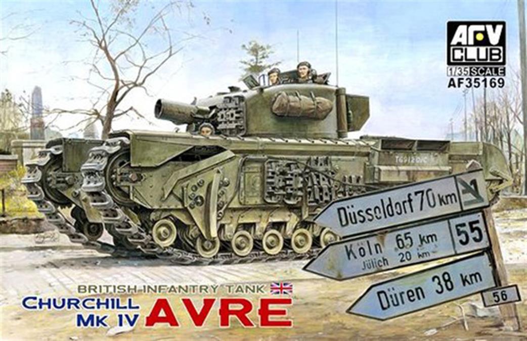 AFV Club 1/35 AF35169 Churchill Mk4 AVRE WW2 Tank Kit