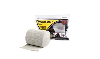 Specially sized for small areas/projects, Risers, Inclines and Road Base.Using Plaster Cloth is a quick, convenient and lightweight method for making durable hard shell or terrain base. Accepts Earth Colors Liquid Pigment, plaster castings and scenery materials easily. Use to fill gaps around rocks, tunnels and terrain seams. Packaged in a resealable bag.4 in x 5 yd, 5 ft2 (10.1 cm x 4.57 m, 46.4 dm2)