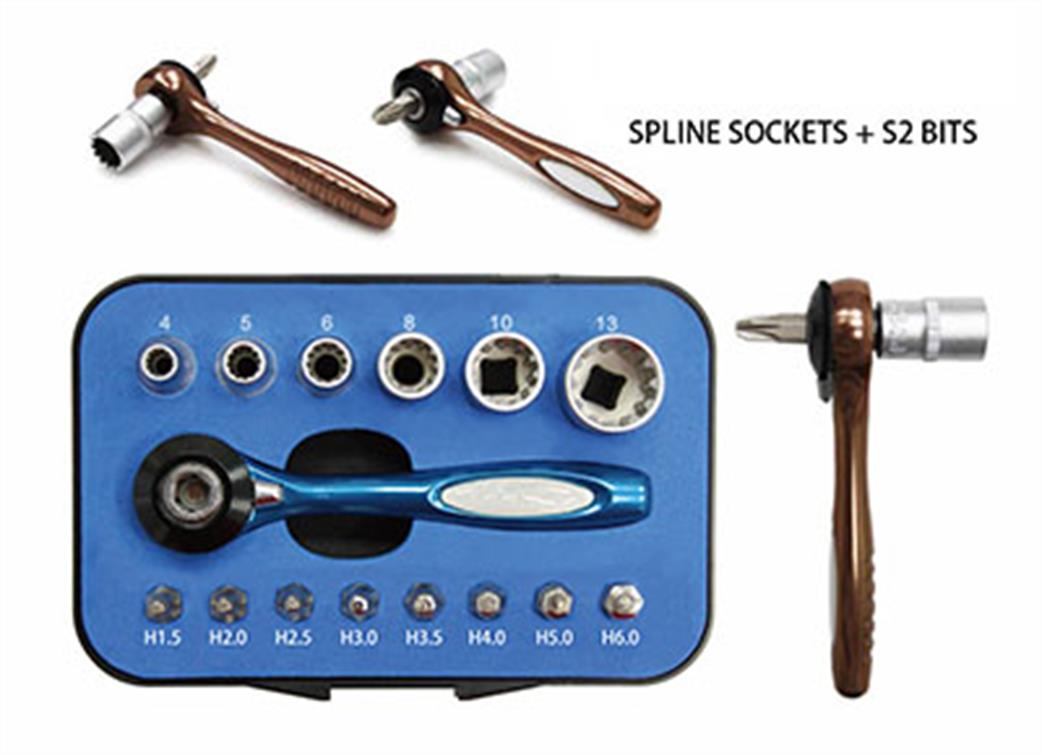 Expo  78130 Professional Ratchet Socket and Hex Key Set