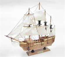 Tasma Products Mary Rose Starter Boat KitThe starter boat kits are a great introduction to model boat and ship building.The kit contains a pre-formed hull and pre-cut wood parts along with fittings, rigging, sails, glue, sandpaper and an instruction sheet to guide the assembly of the model. Even paints and a brush are included.Finished model 33 x 7 x 33cmThe Mary Rose was a Carrack-type in the Tudor navy of King Henry VIII. After serving for 33 years in several wars against Scotland and Brittany and being rebuilt in 1536, it seems Mary Rose sank due to a manouvering accident while engaging galleys of a French invasion force in the Solent on July 19th 1545.The wreck was located in 1971, roughly half of the hull surviving in the seabed. An archeological salvage was undertaken, bringing the remaining hull section to the surface in 1982. The hull is displayed today in a purpose-built conservation facility along with extensive displays of the artifacts recovered.