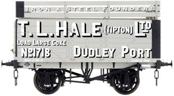 Dapol Lionheart Trains LHT-F-073-002 O Gauge Hale 7 Plank Open Wagon number 1718 with Coke RailsA detailed ready to run O gauge 7 plank open wagon model from Lionheart Trains tooling finished in as a wagon fitted with coke rails and operated by Hales