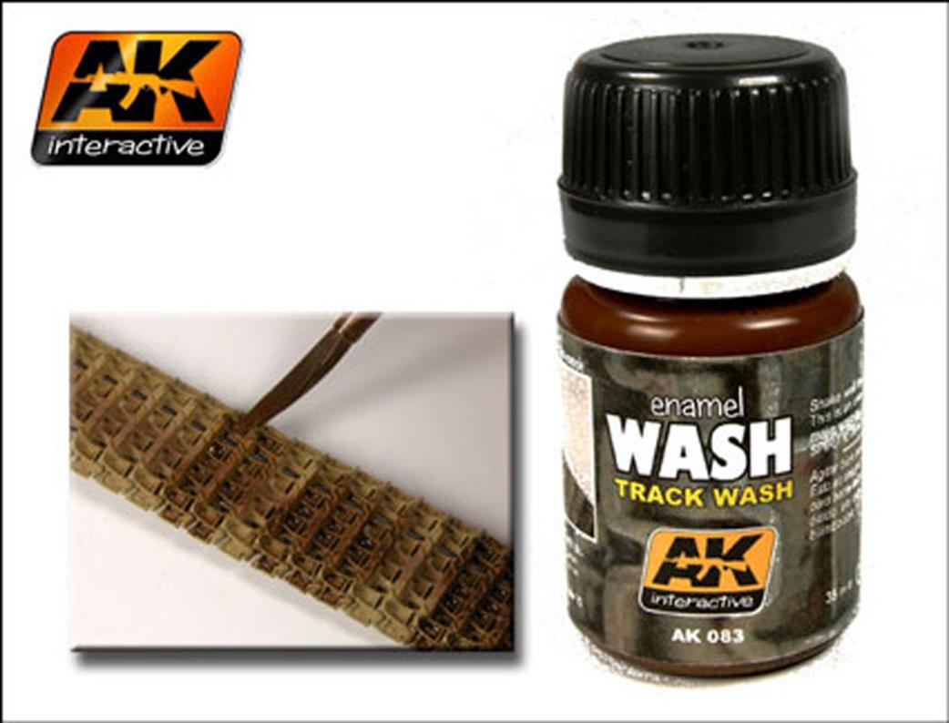 AK Interactive  AK083 Track Wash Enamel Based Weathering Paint